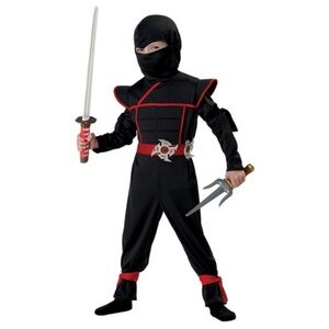 California Costumes Ninja Warrior Outfit - Black and Red